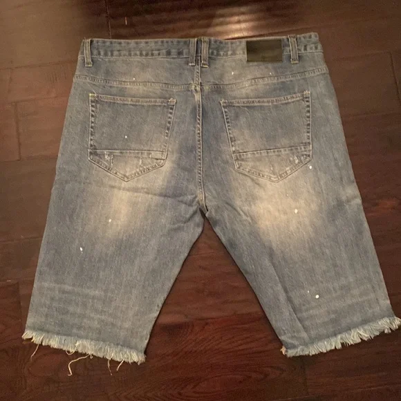 Mens smoke rise Jean shorts size 38 - Picture 6 of 6